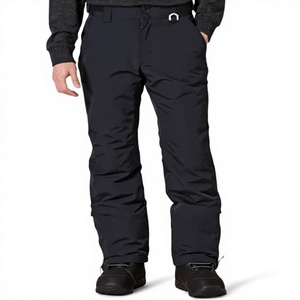 Pantalones de Esquí Impermeables para Hombre con Tecnología Gore-Tex, Aislamiento Sintético, Cierre de Cremallera, Ropa de Nieve Negra - Product Image 1