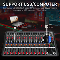 CT160X Nouvelle Conception Table de Mixage Audio Professionnelle 16 Canaux USB Entrée Ordinateur MP3 pour DJ Studio