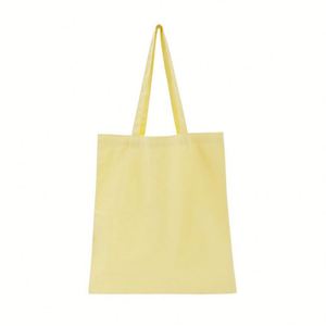 Sacs publicitaires promotionnels portables en gros, sacs de shopping en toile de couleur unie - Product Image 4