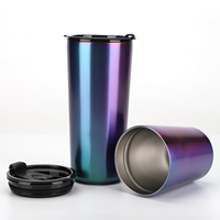 Nouvelle conception de bouteille en stock 14OZ/24OZ, double paroi, gobelet en acier inoxydable 304
