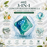 Capsules de lessive 3 en 1 de 15 g avec formule enzymatique de nettoyage en profondeur, perles de lessive, service OEM ODM