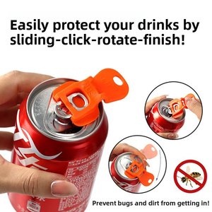 6pcs/Sets Reusable Easy Can <b>Opener</b> Plastic Tab Can <b>Openers</b> for Pop Beer Coke Soda Drink Protector Anti Bug Fly Beverage Protects - Product Image 5