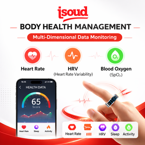 Bague connectée transfrontalière avec écran tactile, suivi des pas, fréquence cardiaque, oxygène sanguin et sommeil, compatible Android - Product Image 5