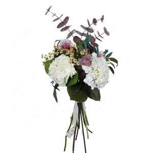 Wholesale High Quality Lily Silk Flower Bunch <b>Artificial</b> Flower Rose Bouquet <b>Hydrangeas</b> Bouquet - Product Image 1