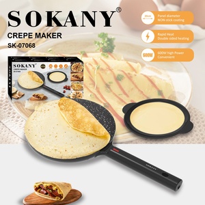 Grill électrique Sokany antiadhésif pour le petit-déjeuner, appareil à sandwich 3 en 1, <span class=keywords><strong>4</strong></span> tranches, 110v-240v - Product Image 6