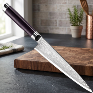 Cuchillo de Cocina Profesional de Acero Inoxidable con Hoja Serrada de 7.9 Pulgadas y Mango de Plástico, Apto para Lavavajillas - Product Image 3