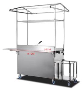 Gerobak Jajanan Gas Multifungsi Kustom Baru dengan Payung / Truk Makanan Komersial Bergerak untuk BBQ, Taco, Kentang Goreng, Burger, Hot Dog - Product Image 5