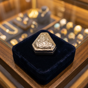 Conteneur en laiton plaqué argent - Product Image 3