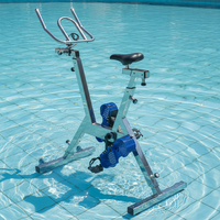Equipo de Gimnasio Subacuático Evoke, Bicicleta de Fitness de Acero Inoxidable a Prueba de Agua para Entrenamiento de Resistencia en Piscinas