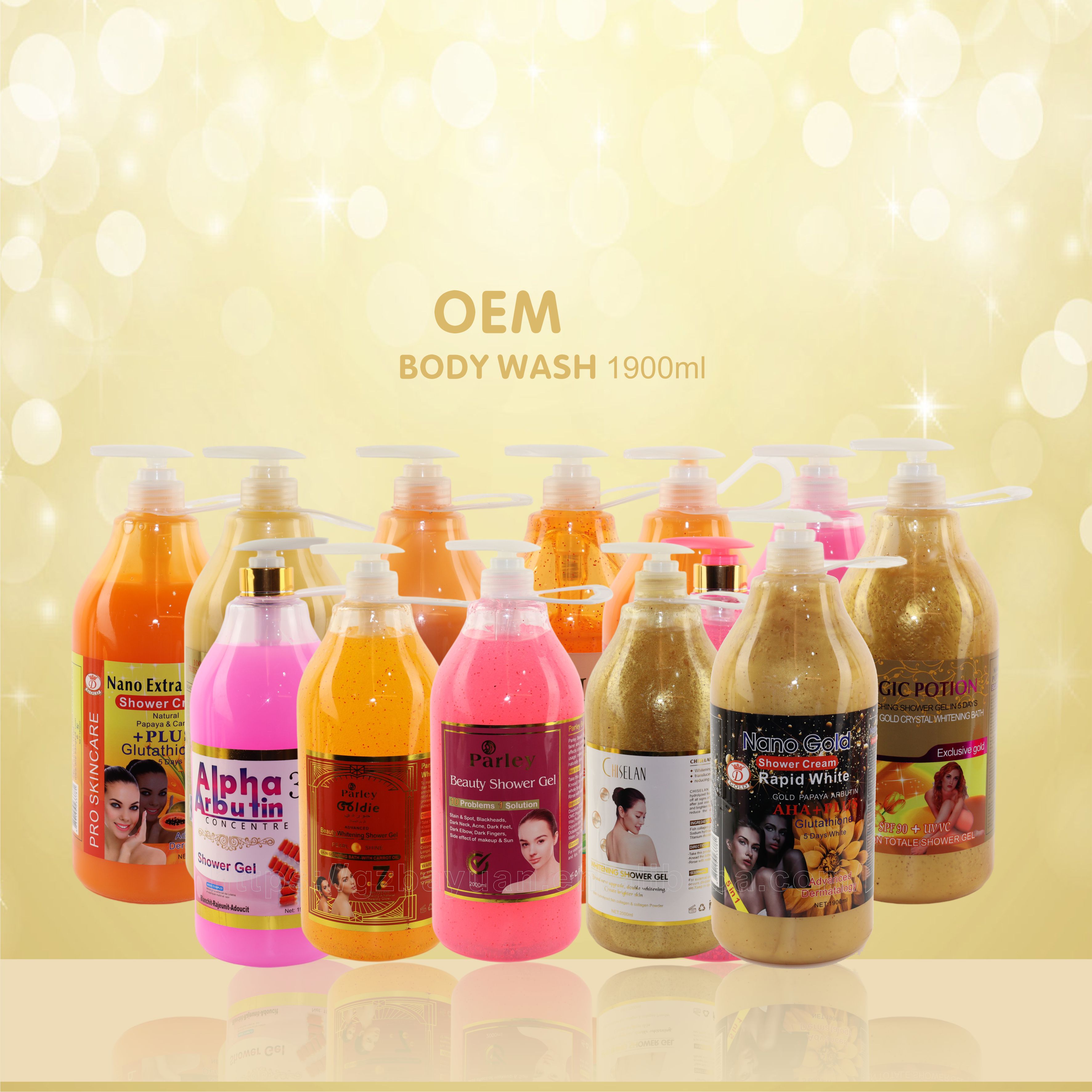 Oem Beauty Elasticity Infiltrate Whitening Body Wash