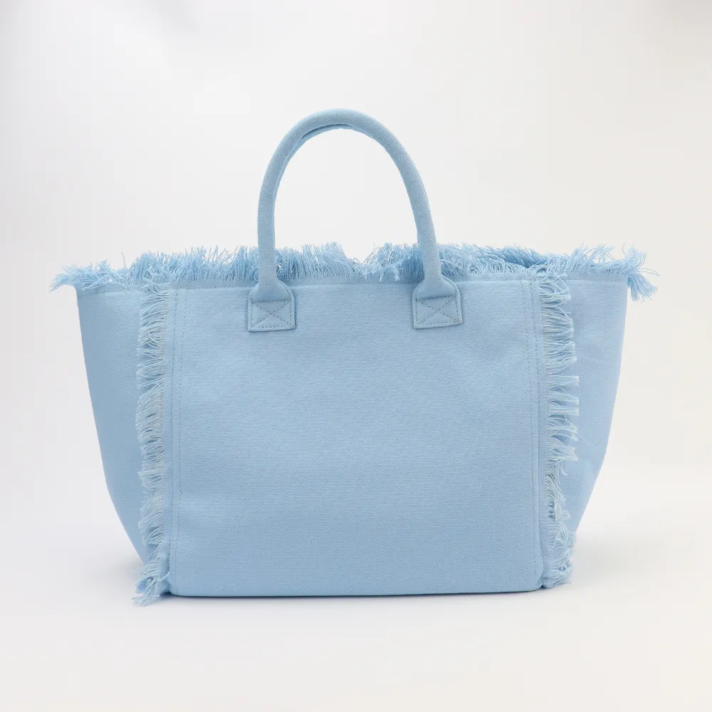 New Style Autumn Fashion Luxury Tassels Women Tote Weekender Bag Designer Handbags Canvas Tote Bag