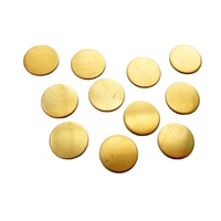 Diamètre personnalisé d'usine 0.5 ''0.625'' 0.75 ''1'' ébauches d'estampage de métal disque rond en laiton en acier aluminium