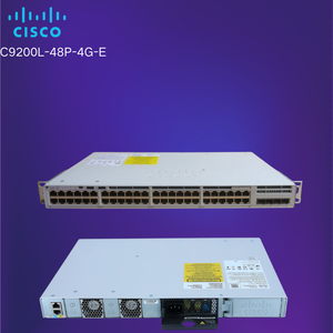 Commutateur Ethernet PoE+ 48 ports pour la série Catalyst 9200L C9200L-48P-4G-E avec QoS, empilable, capacité de 128 Gbit/s - Product Image 1
