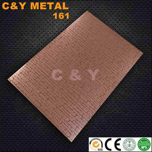 Plaque d'acier inoxydable en relief ignifuge avec motif de plaque d'acier inoxydable en relief - Product Image 6