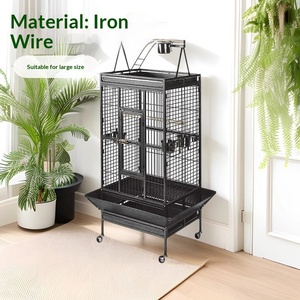 กรงนกแก้วลายเสือ นกขุนทอง นกหวน นกไข่มุก นกหวนเหลือง นกขนาดใหญ่ บ้านนกเลี้ยง ฮัชิโกะ กล่องเพาะพันธุ์ บ้านสัตว์เลี้ยง - Product Image 3