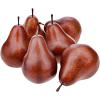 Décorations de fruits artificiels en forme de poire brune, 6 pièces, légères, de haute qualité, pour les fêtes, la maison, la cuisine, centre de table