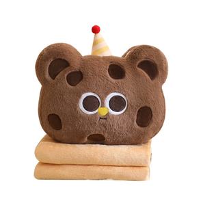 Venta directa <span class=keywords><strong>de</strong></span> fábrica, buena calidad, galleta, oso, Almohada, manta, juguetes <span class=keywords><strong>de</strong></span> animales <span class=keywords><strong>de</strong></span> <span class=keywords><strong>peluche</strong></span> - Product Image 1