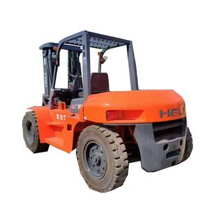 Chariot élévateur diesel HELI d'occasion 10T, haute efficacité, tout-terrain, pour travaux de terrassement, avec mât à deux étages et garantie de 2 ans - Product Image 1