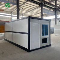 Maison préfabriquée modulaire de luxe en conteneur, pliable, portable, petite maison prête à être expédiée, petite maison préfabriquée en forme de dôme pour la vie en famille