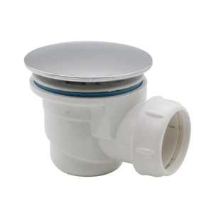 Chất Thải Sàn Cống Nhựa GUIDA Với Chrome Mạ Trắng Tắm Siphon Tắm Cống - Product Image 1