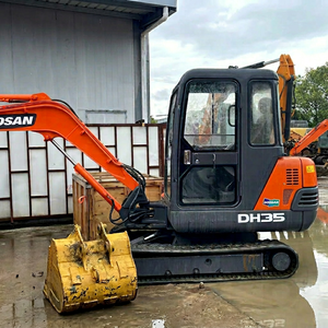 Excavadora Usada de Segunda Mano DH35 Importada de Corea en Buen Estado, Excavadora de Cadenas Usada Doosan DH35 DX55 DH60 DX60 en Stock a Bajo Precio - Product Image 1