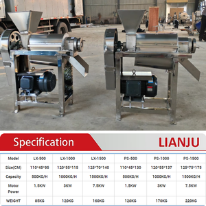 Estrattore di Succo a Spirale per Mele Limoni Carote Arance Uso Commerciale Macchina Multifunzionale per Frantumare e Spremere - Product Image 6