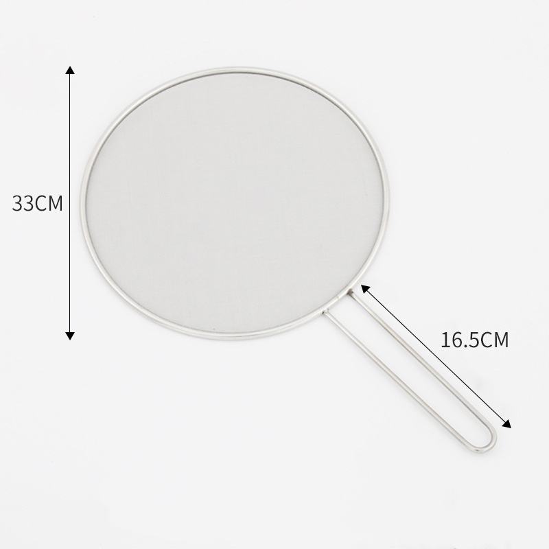 Tapa de acero inoxidable de 33 cm a prueba de aceite.