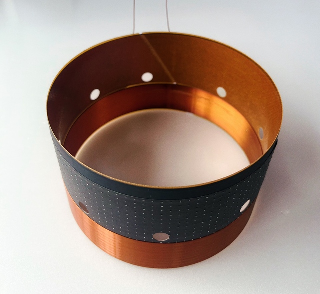 YIKEDS Professional 99.5mm Glass Fiber TGL Pure Copper Wire 2-Layer In&outer Bass Coil Speaker Voice Coil