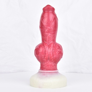 Wholesale Silicone <b>Dildo</b> Animal Fantasy Dog Knot Penis Strong Suction Large Wolf Realistic <b>Dildo</b> for Women Massage - Product Image 1