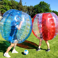 Ballon de football gonflable géant, ballon à bulles, ballon Zorb, matériau PVC, hauteur 1m, couleur personnalisable