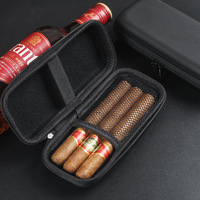 Etui à cigares personnalisé en EVA Humdior Sac de transport pour cigares de voyage en plein air Tabac à fumer Coupe-cigare Briquet Boîte de rangement pour outils