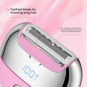 Recortadora de Bikini eléctrica, <span class=keywords><strong>para</strong></span> cara afeitadora indolora, piernas, axilas, impermeable, portátil, depiladora <span class=keywords><strong>para</strong></span> <span class=keywords><strong>mujer</strong></span>, afeitadora <span class=keywords><strong>para</strong></span> zonas íntimas - Product Image 2