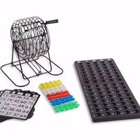 Nouveau jeu de bingo familial personnalisé, loterie, jeu de roulette, divertissement sportif, boules de cage, cartes, compteurs pour les fêtes