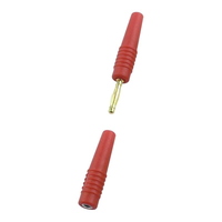 Connecteurs audio-vidéo banane en laiton nickelé CZ-2082, fiche banane 2 mm pour instrument électronique