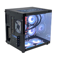 PCOOLING Nouveau Boîtier Pc Personnalisé Verre Trempé Moyenne Tour Atx Cas Gaming Computer Cases & Towers