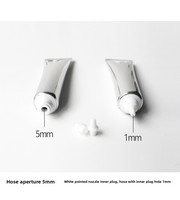 Tube cosmétique de luxe avec logo personnalisé, argent, 20g, fond de teint liquide, crème pour les yeux, essence, emballage de tube