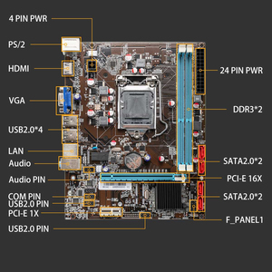 H61 i7 i5 i3コアddr3コンピュータマザーボードゲーミングマザーボードlga <span class=keywords><strong>1155</strong></span>