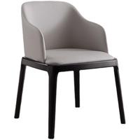 Chaise de salle à manger nordique en bois massif, luxe léger, moderne, haut de gamme, rembourrée, pour restaurant et hôtel, avec dossier et accoudoirs souples