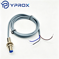 YPROX YP-M12 Sensor Proximitas Induktif Silinder 3-Kabel Jarak Deteksi 4-8mm Tahan Debu Tahan Air Output NPN/PNP NO/NC