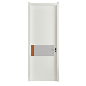 Puerta Interior de Madera Maciza y Vidrio, Operación Manual, Diseño Moderno, Aislamiento Acústico, para Dormitorio - Product Image 2