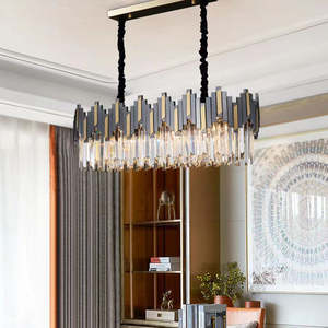 Offre Spéciale décoration de la maison éclairage créatif salon or arrondi Led K9 lustre de plafond en cristal - Product Image 3