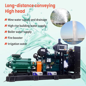 デフイケ15kw 18.5kw 160kw高圧多段遠心式ウォーターポンプブースター（ディーゼルエンジン搭載、鉱山用） - Product Image 3