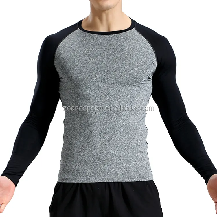 Açık spor giyim spor giyim erkek t-shirt miktar spor özelleştirilmiş uzun kollu elbise