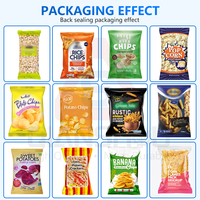 Machine d'emballage multifonctionnelle facile à utiliser pour sachets de 10 à 999 g de chips de riz, chips de pommes de terre, sachets de snacks soufflés