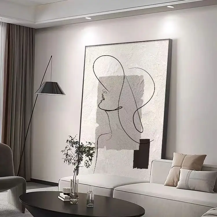 Reines handgemachtes malerei Heimdekoration hängende Gemälde minimalistischer Stil Großhandelspreis kostengünstige Bilder