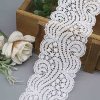 Dentelle extensible géométrique en nylon tendance pour lingerie et vêtements de mode – Fournisseur fabricant