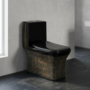 WC monobloc de luxe en céramique blanc, design moderne, petite taille, pour salle de bain, sanitaires contemporains - Product Image 4