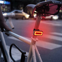 Lampu Sepeda Pintar Cerdas Sensitif, Lampu Belakang Sepeda LED COB Isi Ulang USB, Lampu Peringatan Bersepeda