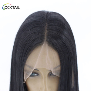 Pelucas de Cabello Sintético Resistente al Calor Kanekalon Futura, <span class=keywords><strong>Venta</strong></span> al por Mayor, Peluca Sintética con Frente de Encaje y Partidura Profunda para Mujeres Negras - Product Image 5