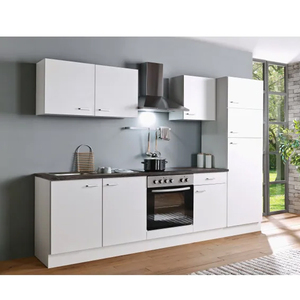 Ensembles complets prêts à l'emploi en acier inoxydable, cuisine compacte moderne modulaire, armoires de cuisine, évier, cuisinière, réfrigérateur pour - Product Image 3